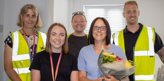 “Absolutely Over the Moon!” – Mrs Coates gets the first new kitchen for WCHG